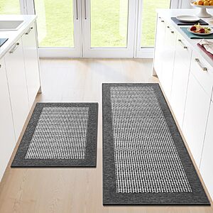Amazon &ndash; StepRite 2-Pc Kitchen Rug Set, Grey - $13.99 w/ Code + Deal at StepRite-US via Amazon