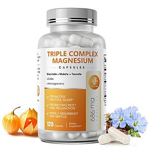 Amazon &ndash; iMATCHME Triple Magnesium Complex 120-Ct - $7.49 w/ Code + Checkout Discount