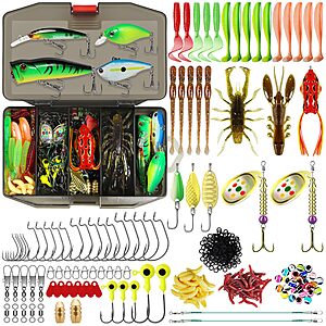 Amazon &ndash; TRUSCEND Complete Fishing Lures Kit - $13