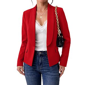 Amazon &ndash; GRAPENT Women's Shawl Collar Blazer - $22.19&ndash;$25.19 w/ Code