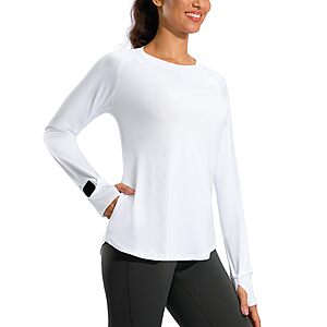 Amazon &ndash; G Gradual Women's Long-Sleeve Workout Top w/ Zip Pocket - $8.99 w/ Code