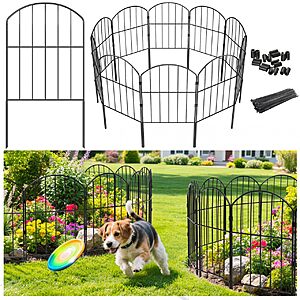 Amazon &ndash; VANCASTLE Decorative Garden Fence Outdoor, 10 Panels - $10.99 w/ Code + Prime Discount