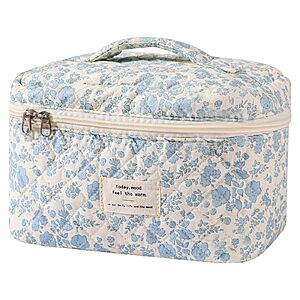 Amazon &ndash; Gosect Large Floral Makeup Bag - $5.00 w/ Code