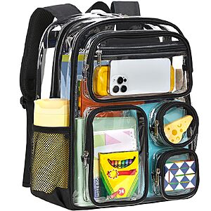 Amazon &ndash; Vorspack Clear Backpack for School - $14.99 w/ Deal