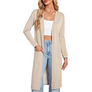 Amazon &ndash; GRACE KARIN Women's Long Open Front Cardigan - $10.99&ndash;$13.74 w/ Code