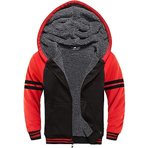 Amazon &ndash; Boys Sherpa-Lined Zip-Up Hoodie - $14.99&ndash;$19.99 w/ Code