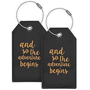 Amazon &ndash; Casmonal 2-Pack Luggage Tags w/ Privacy Cover - $3.99 w/ Code