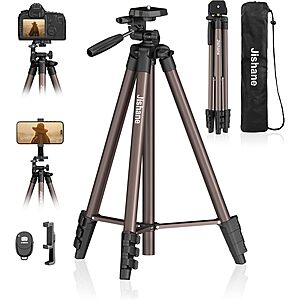 Amazon &ndash; Jishane 71-Inch Camera & Phone Tripod w/ Remote - $14.39 w/ Code