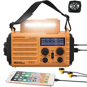 Amazon &ndash; Mesqool NOAA AM/FM/SW Emergency Weather Radio - $21.60 w/ Code