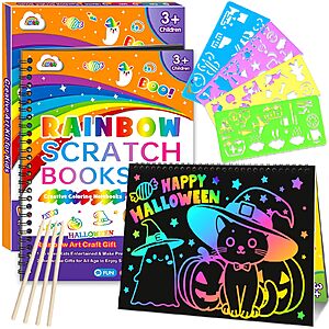 Amazon &ndash; Rainbow Scratch Paper Art Set - $4.99 w/ Code