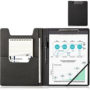 Amazon &ndash; ProCase Clipboard Folder Portfolio, Black - $8.49 w/ Code