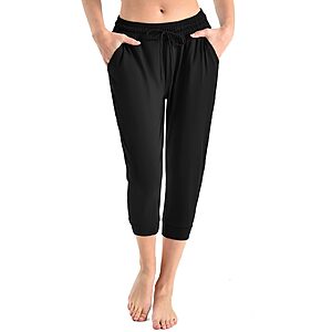 Amazon &ndash; Walifrey Women's Cropped Jogger Capri Pants w/ Pockets - $5.49 w/ Code