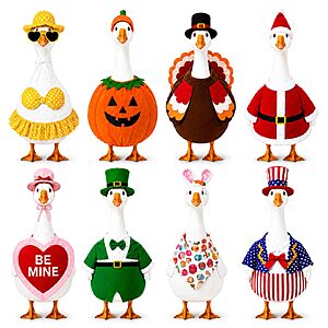 Amazon &ndash; 8-Set Holiday Porch Goose Outfits for 23-Inch Goose - $34.99 w/ Code
