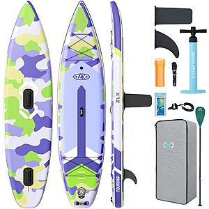 Amazon &ndash; ZLX 11'6" Inflatable Stand-Up Paddle Board w/ Accessories - $99 w/ Code