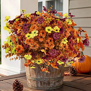 Amazon &ndash; SeasonBliss 12-Pc Artificial Outdoor Flowers - $12.79 w/ Code + Deal