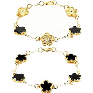 Alegend Gold-Plated & Titanium Steel Bracelets from $2.99 w/ 50% Off Code $4.99