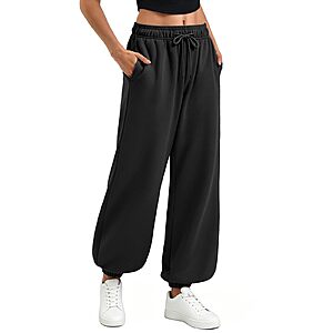 Amazon &ndash; Ipletix Women's High-Waisted Baggy Sweatpants - $9.89 w/ Code