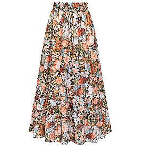 Amazon &ndash; Arolina Women's Flowy Tiered Maxi Skirt w/ Pockets - $13.99&ndash;$17.49 w/ Code