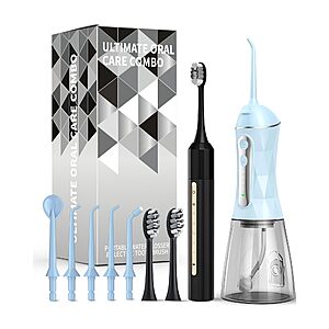 Amazon &ndash; Lumivoid Electric Toothbrush & Water Flosser 2-in-1 Oral Care Kit - $14.46 w/ Code