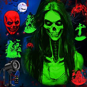 Amazon &ndash; 12-in-1 Outdoor Halloween & Holiday Projector - $20.99 w/ Code