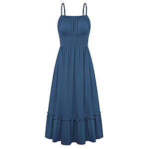Amazon &ndash; GRACE KARIN Women's Smocked Summer Maxi Dress - $14.99&ndash;$18.99 w/ Code