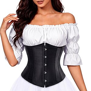 Amazon &ndash; Zhitunemi Renaissance Underbust Corset Top - $7.49&ndash;$9.98 w/ Code
