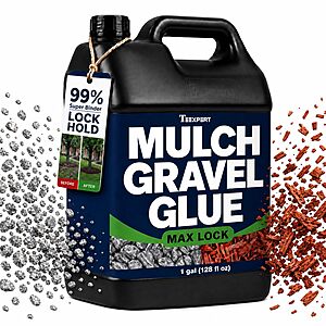 Amazon &ndash; Teexpert 1-Gallon Landscaping Rock & Mulch Glue - $15 w/ Code