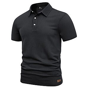 Amazon &ndash; ZITY Men's Jacquard Golf Polo Shirt - $8.49 w/ Code + Price Drop