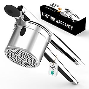 Amazon &ndash; GloTika 15-Oz Stainless Steel Potato Ricer - $13.49 w/ Code