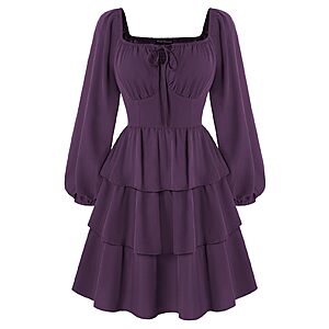 Amazon &ndash; Scarlet Darkness Women's Renaissance Pirate Dress, Brown M - $15 w/ Code