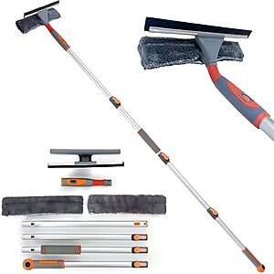 Amazon &ndash; 2-in-1 Window Squeegee Cleaner w/ 62" Extension Pole - $9.49 w/ Code