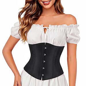 Amazon &ndash; Kranchungel Renaissance Underbust Corset Top - $7.49&ndash;$9.49 w/ Code