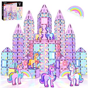 Amazon &ndash; GobiDex 100-Pc Unicorn Magnetic Tiles Set - $19.99 w/ Code