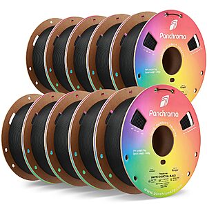 Polymaker Panchroma Matte PLA 3D Printer Filament Bundle 10kg, 1.75mm $97.99 at Polymaker LLC via Amazon