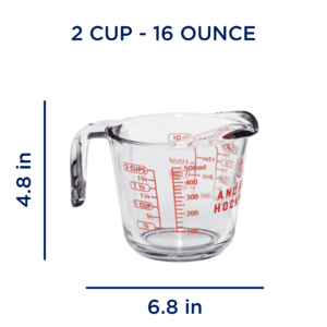 Anchor Hocking Measuring Cup Glass 1, 2 and 4 cup sizes $2.77-$5.17 Free Walmart+ Shipping on 2 cup or Pick Up On all
