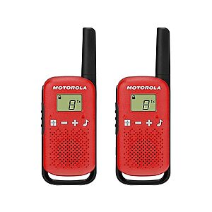 $16.99 (NEW) 2-PACK Motorola T110 Talkabout Radios, 16 Mile Range FS w PRIME WOOT