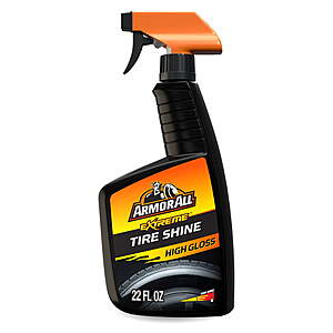 Armor All Extreme Tire Shine Spray for Car Detailing, 22 fl oz Bottle​ $4.97 get .75 Walmart Cash Lim 5, FS WITH PLUS (also Tire Foam)