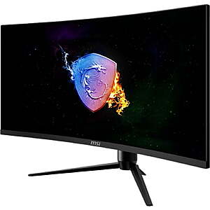 MSI 34" Curved UWQHD (3440 x 1440) HDMI DP 144Hz 1ms Adaptive-Sync LCD Gaming Monitor - Optix $174 FS Walmart