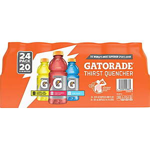 Gatorade Sports Drinks Frost or Variety Pack, 20 fl. oz., 24 pk. $14.04 Free Sam's Club Pick Up