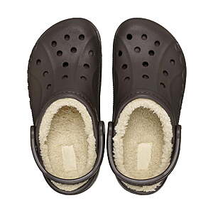 Crocs Men's and Women's Brown Unisex Baya Lined Clogs (Limited Sizes) $20 FS WALMART PLUS, more color/size options in stock $25 FS Walmart+