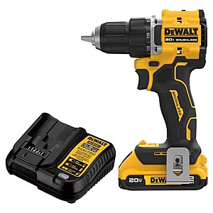 DEWALT 20V MAX ATOMIC 1/2 in. Brushless Cordless Drill/Driver Kit (Battery & Charger) $99 Ace Hardware Rewards