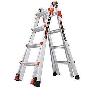 $199.99 FS to Home Ace Rewards Little Giant Velocity 17 ft. H Aluminum Telescoping Multi-Position Ladder Type IA 300 lb. capacity
