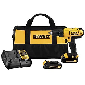 $99 Ace Rewards FS TO STORE DeWalt 20V MAX 1/2 in. Brushed Cordless Compact Drill Kit (Battery & Charger)