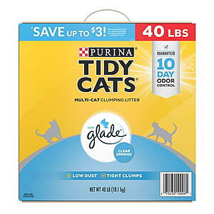 $14.78 Free Sams Club Pick Up Purina Tidy Cats Multi-Cat Clumping Litter, Clear Springs Scent, 40 lbs. ends 7/5