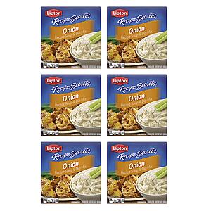 $7.44 S&S Clip Q AMZ Six Boxes Lipton Soup and Dip Mix Dip or Soup Mix 2 oz