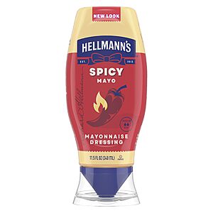 $2.75 S&S Clip Q Hellmann's Spicy Mayonnaise Dressing Squeeze Bottle For a Rich, Creamy Condiment Made with Real Chili Peppers 11.5 oz