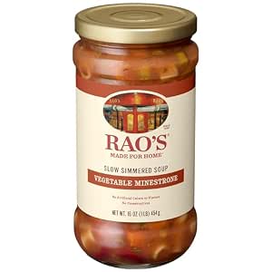 $3.17 S&S Clip Q Rao's Made For Home Vegetable Minestrone Soup, 16 oz AMZ