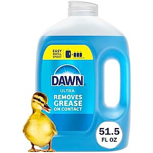 $18.35 S&S Multi Buy AMAZON THREE X Dawn Ultra Dish Soap Refill Jug, Large Size Original Blue 51.5 oz