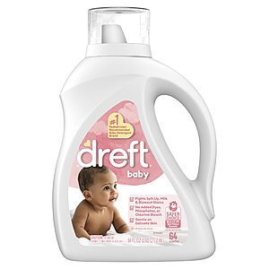 $45 FS AMAZON S&S/Q, get $15 Amazon Credit THREE x Dreft Baby Liquid Laundry Detergent, 84 fl oz, 64 Loads