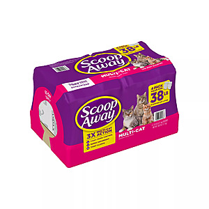 38lb Scoop Away Multi Cat Meadow Scent Clumping Litter $13.91 ac PETSMART PICK UP